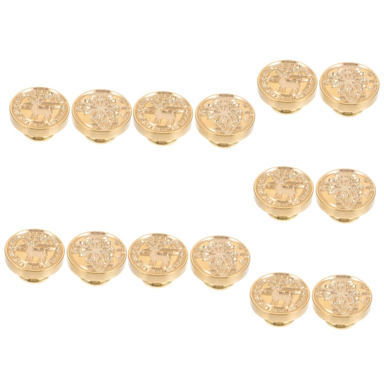 Lurrose 14 Stück Weihnachts Siegelstempel Bienenwachs Kerzen DIY Kits Rentier Antiker Siegellack Stick Anfänglicher Siegelstempel Wachs Siegelstempel Vintage Retro Set Urlaub