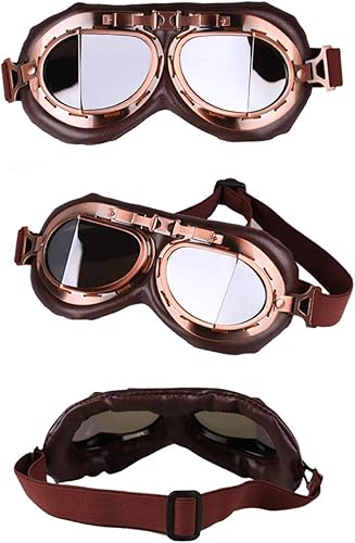 Miniatura 4 de Peicees Gafas vintage para casco de motocicleta, gafas de moto y piloto