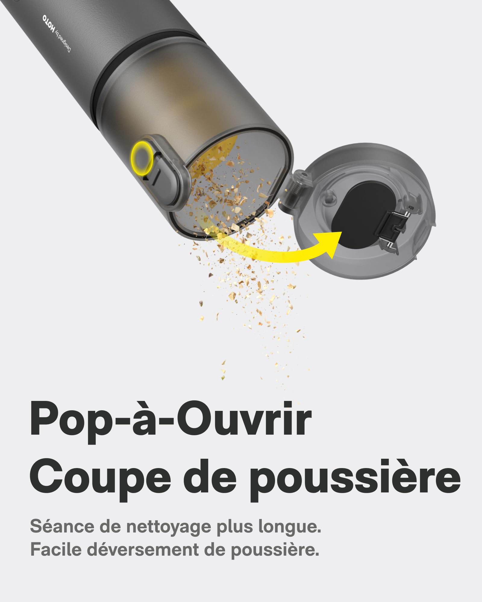 HOTO Aspirateur Voiture Puissant sans Fil, Aspirateur à Main 4 en 1 | Mini Aspirateur Sans Fil 20 000 Pa, Souffleur à Air Comprimé Électrique, Aspirateur de Voiture pour Bureau, Clavier, Maison