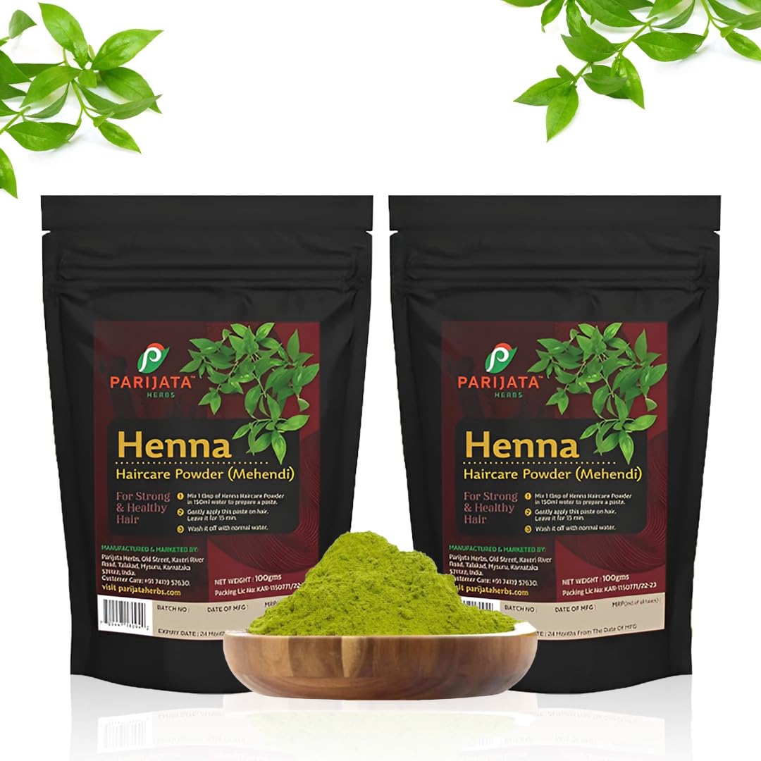 PARIJATA HERBS Henna Powder 100g ( pack of 2)-image-24