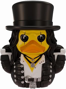 TUBBZ Collectors Edition Alice Cooper Cosplaying Rubber Duck Vinyl Figure Official Collectible for Fans of Alice Cooper