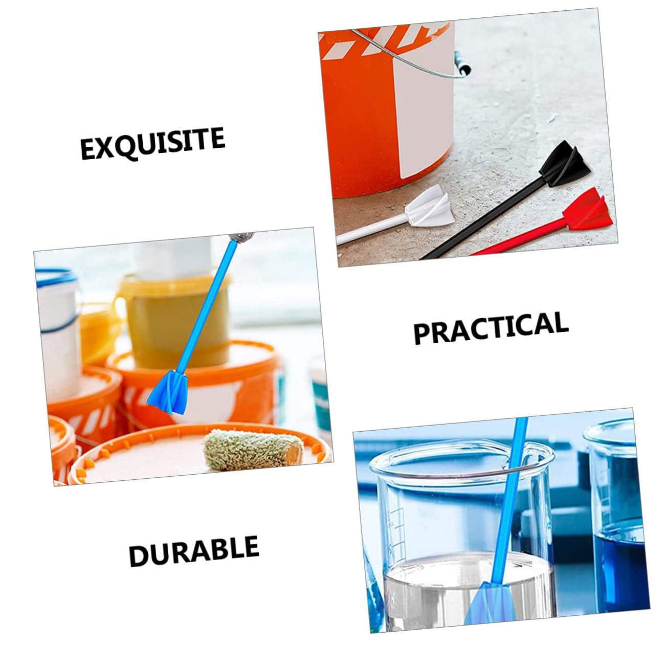 UKCOCO 24pezzi Miscelatore Per Vernici e Accessorio Per Trapano Design Per Mix Epoxy e Fluidi