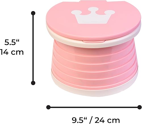 Miniatura 2 de Orinal para niños pequeños  Asiento de entrenamiento plegable para niños pequeños  Entrenador de inodoro portátil de viaje para bebés niños y niñas