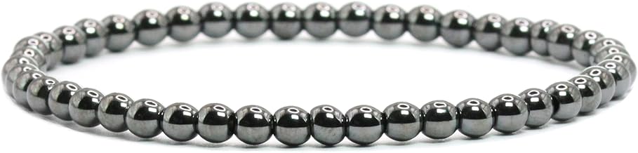 Genuine Gemstone Bracelet with 4mm Round Beads - Various Lengths - Lucky Talisman Bracelet Gift