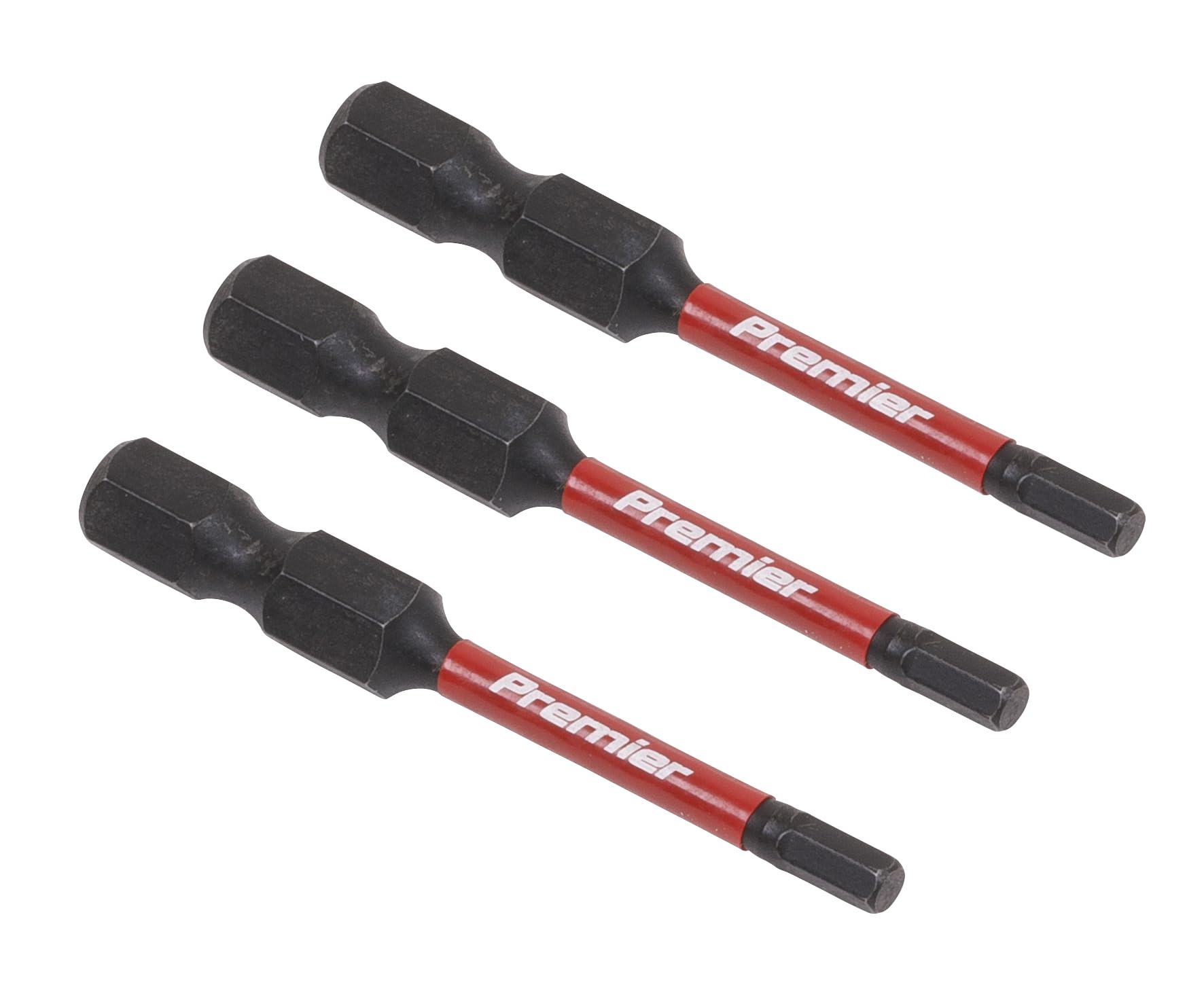 Sealey Hex 3mm Impact Power Tool Bits 50mm - 3pc AK8236