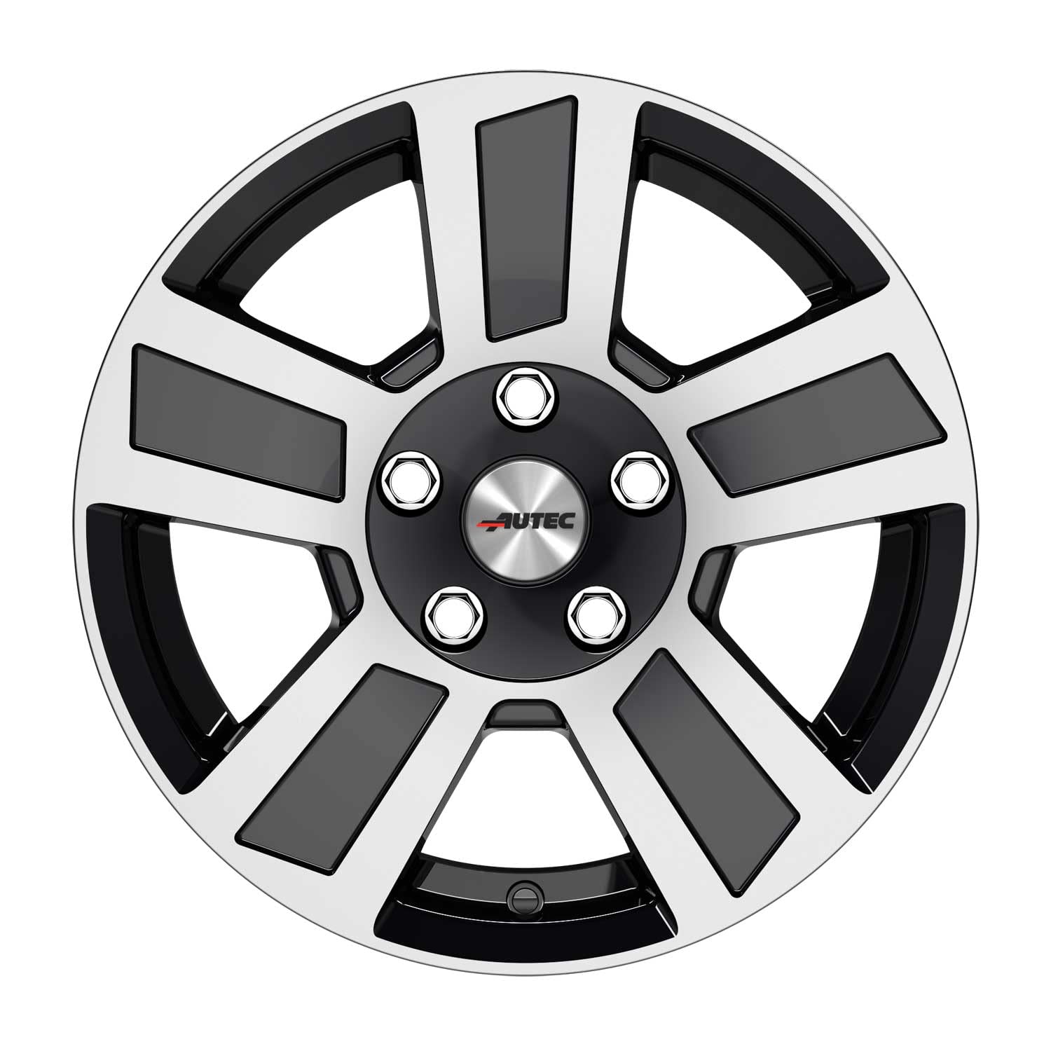4x AUTEC Felgen Alufelgen TIGRIS 6.0x14 ET30 4x100 Schwarz poliert kompatibel mit Caravan/Anhänger (Trailer) Caravan/Anhänger (Trailer)