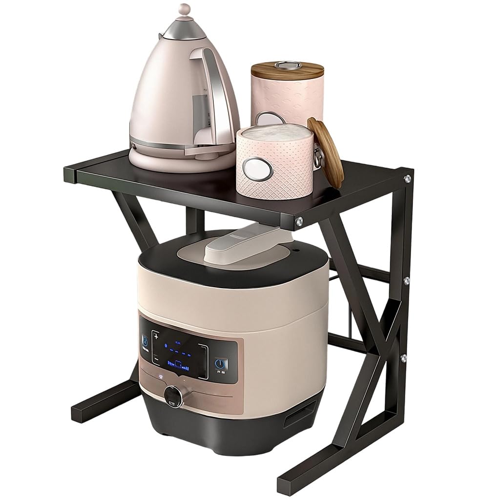 Supvox® Kitchen Organizer Rack 43x34x44cm, Over-The-Air Fryer Utility Metal Storage Rack Double Layer Accessories Storage Shelf, Space Saving Kitchen Organizer Supvox® Kitchen Organizer Rack 43x34x44cm, Over-The-Air Fryer Utility Metal Storage Rack Double Layer Accessories Storage Shelf, Space Saving Kitchen Organizer