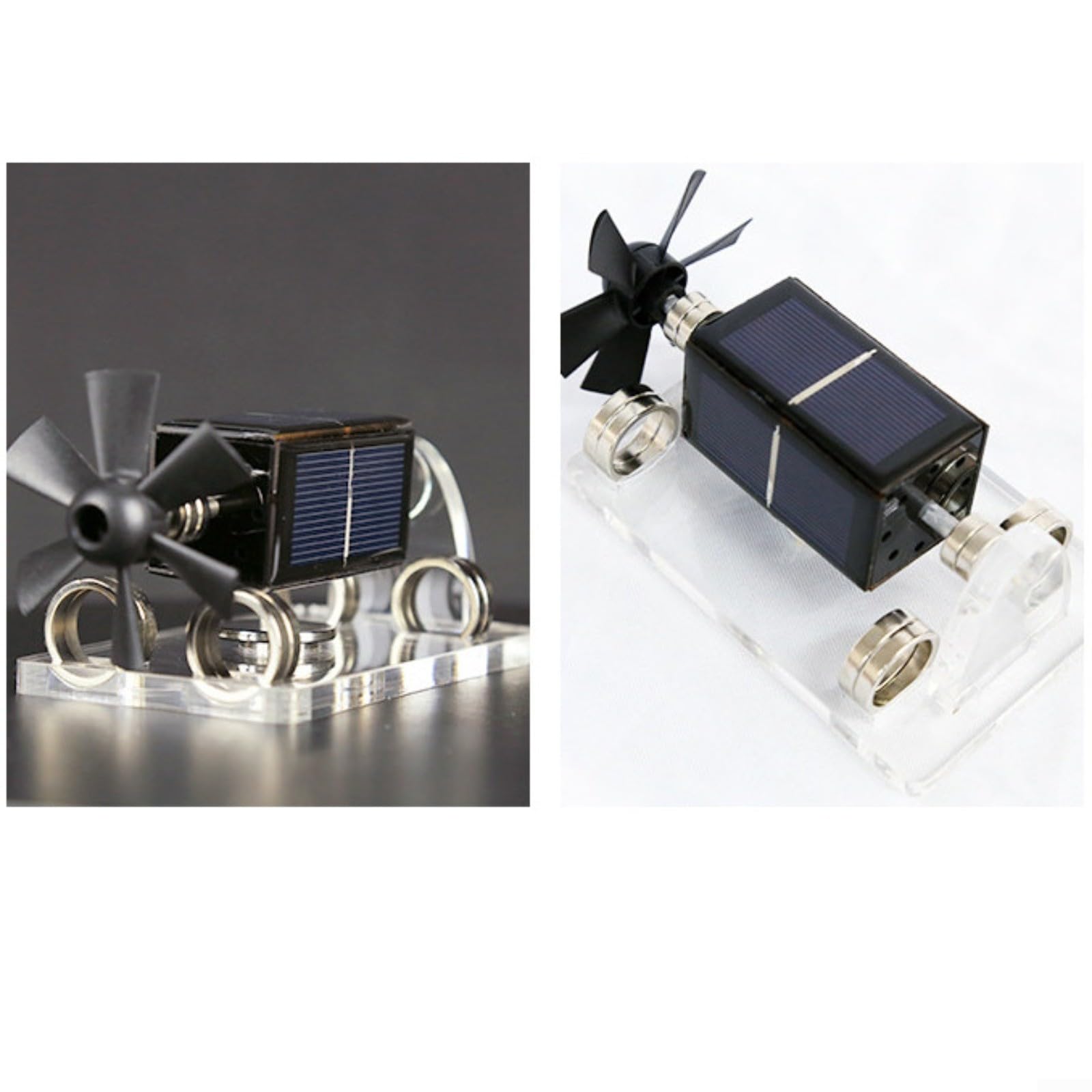 Modelo de motor de levitación magnética alimentado por energía solar, decoración creativa de escritorio ABS, con tecnología Maglev de 4 lados, para aprendizaje de ciencias educativas y