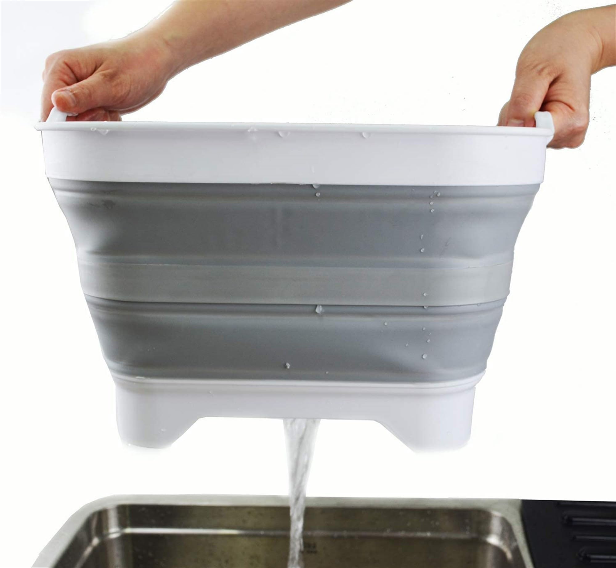 C.A.O. - Bassine rétractable 9 litres en Polypropylène/TPR - Longueur 32,5 cm - Largeur 38,5 cm - Hauteur 18 cm (dépliée) - 7 cm (pliée)