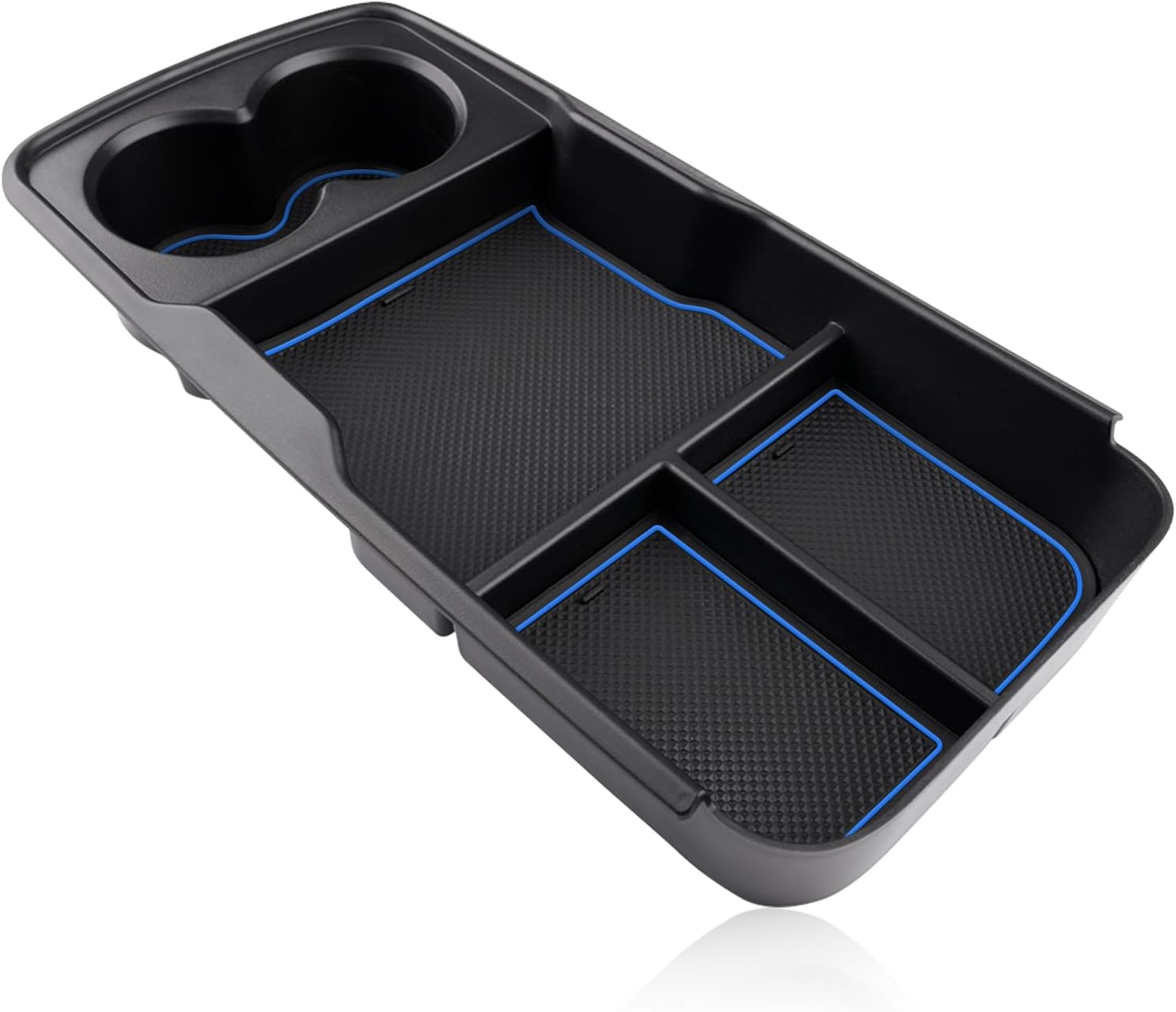 GAFAT Ki-a EV6 2021-2024 2025 Centre Console Storage Box, EV6 2023 Organiser Tray Glove Box Bottom Centre Console, Compatible with Kia EV6 Accessories (Blue)