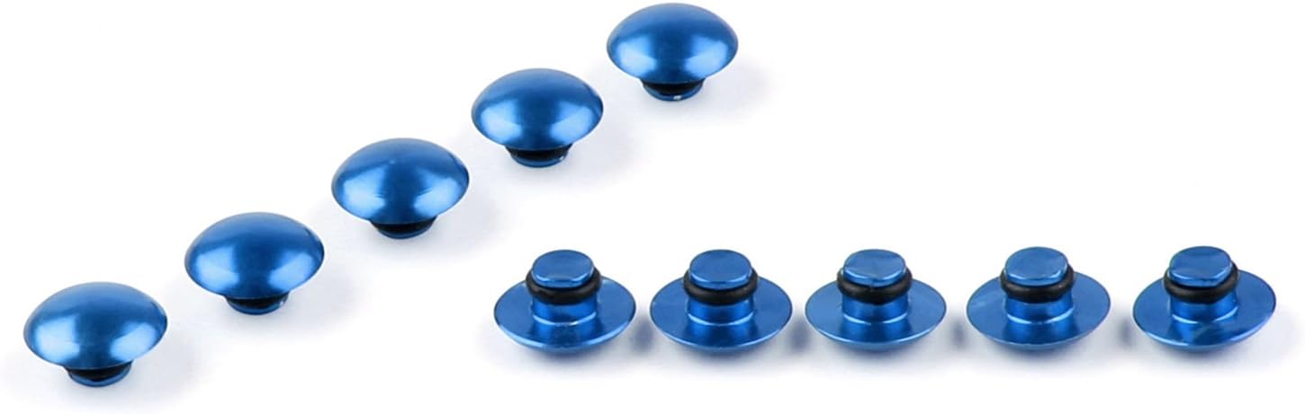 Artudatech Universal Hex Socket Bolt Screw Nut Head Cover Cap M6 6MM Motorcycle Blue