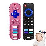 YAPROMO Baby Teething Toys,Reomte Teether Toys, Silicone Chew Toy for Babies 18+ Months, Remote Control Shape Teething Toys, Early Educational Toy BPA Free & Refrigerator Safe