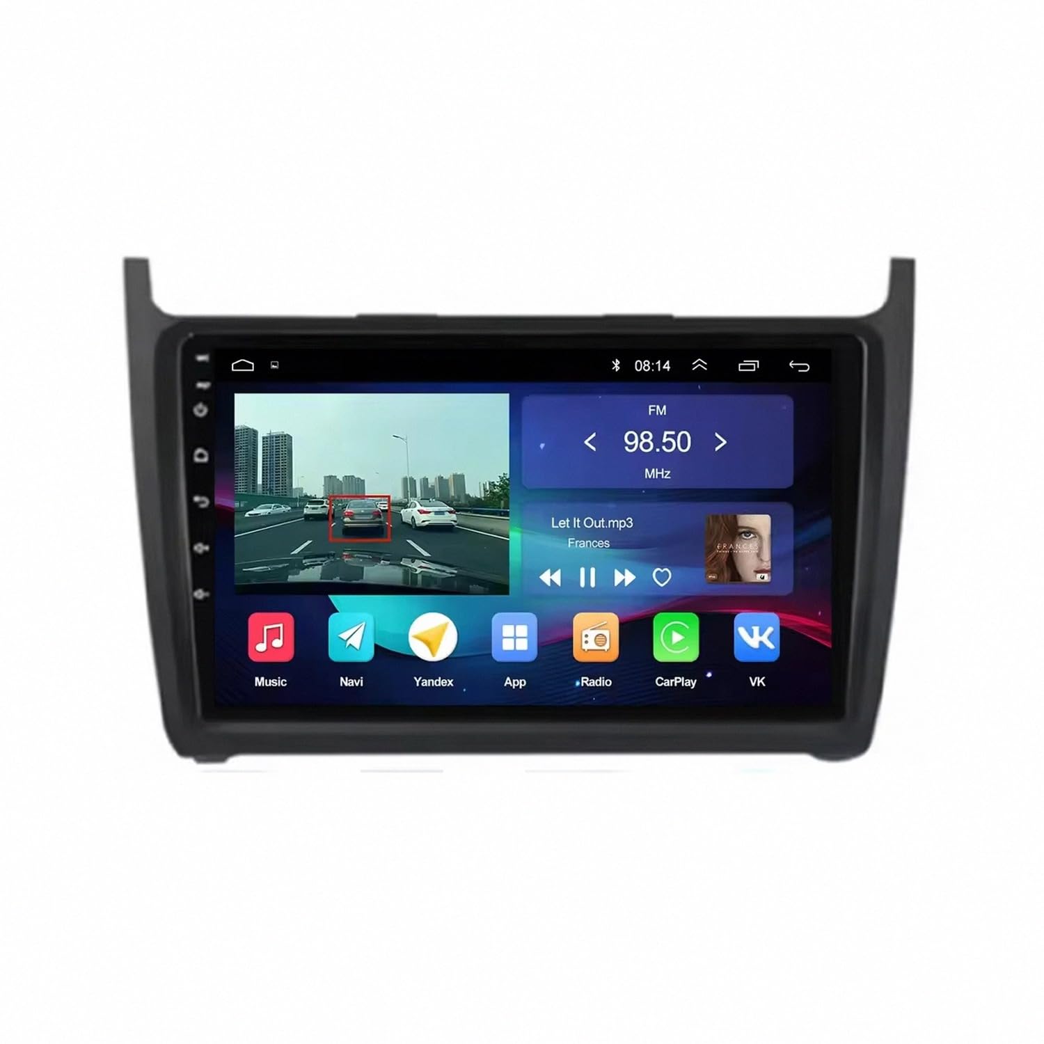 Pantalla Carplay para VW Polo 2008-2017 con Android Auto inalámbrico y GPS 8