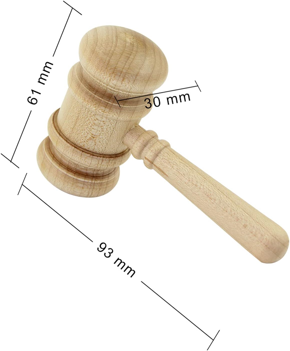 CHUYI Cool Wooden Gavel Shape 128GB USB 2.0 Flash Drive Hammer Pen Drive Memory Stick Storage Magnetic Thumb Drive U Disk Gift