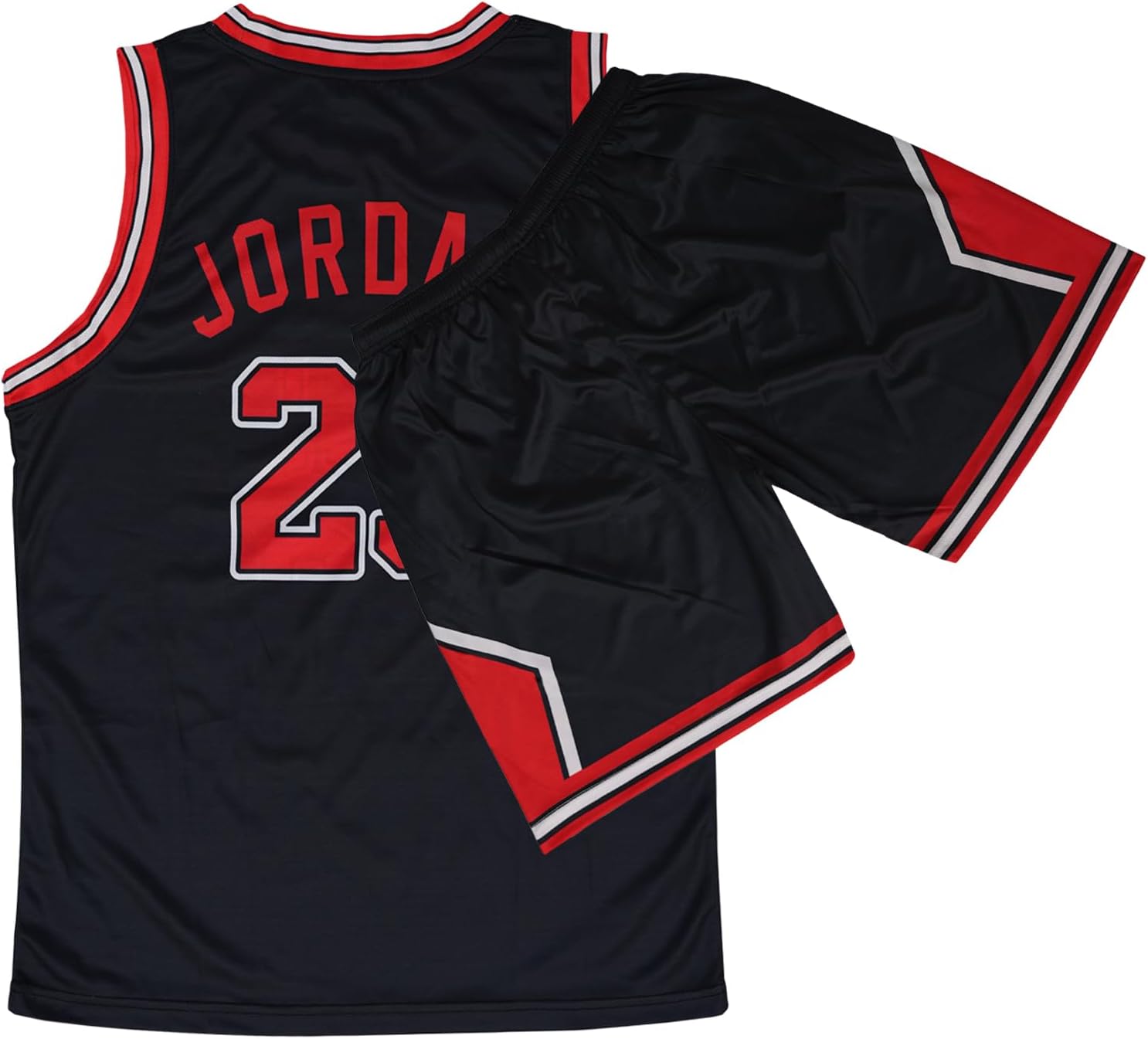 Kids Basketball Jersey 2 Piece Kit Sleeveless Youth Fan Jersey Girls/Boys 2-14 Years Outfit