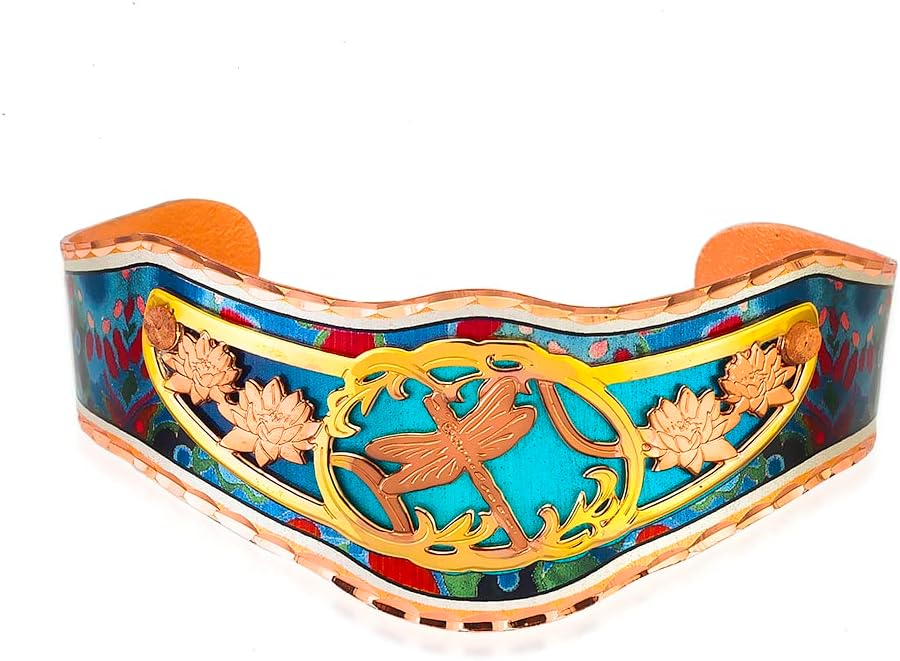 FRONT LINE JEWELRY Capper 3D Bracelets Cuff Wildlife Copper Bracelets Hummingbirds/Butterflies/Horses/Eagles/Dragonfly/Canadian Maple/Cats/Wolf/Dolphin