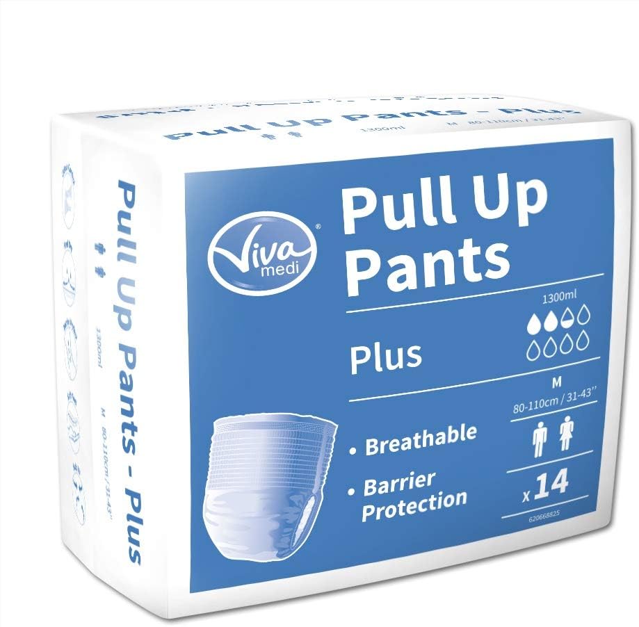 Viva Medi Pull Up Pants Plus Medium (1300ml) 14 Pack