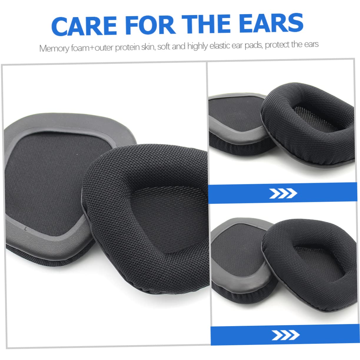 DOITOOL 4 Pares Fundas para Auriculares Orejeras Cubierta de Auriculares Almohadillas para Auriculares reemplazar Almohadillas para Orejas Caso de Auriculares Profesional
