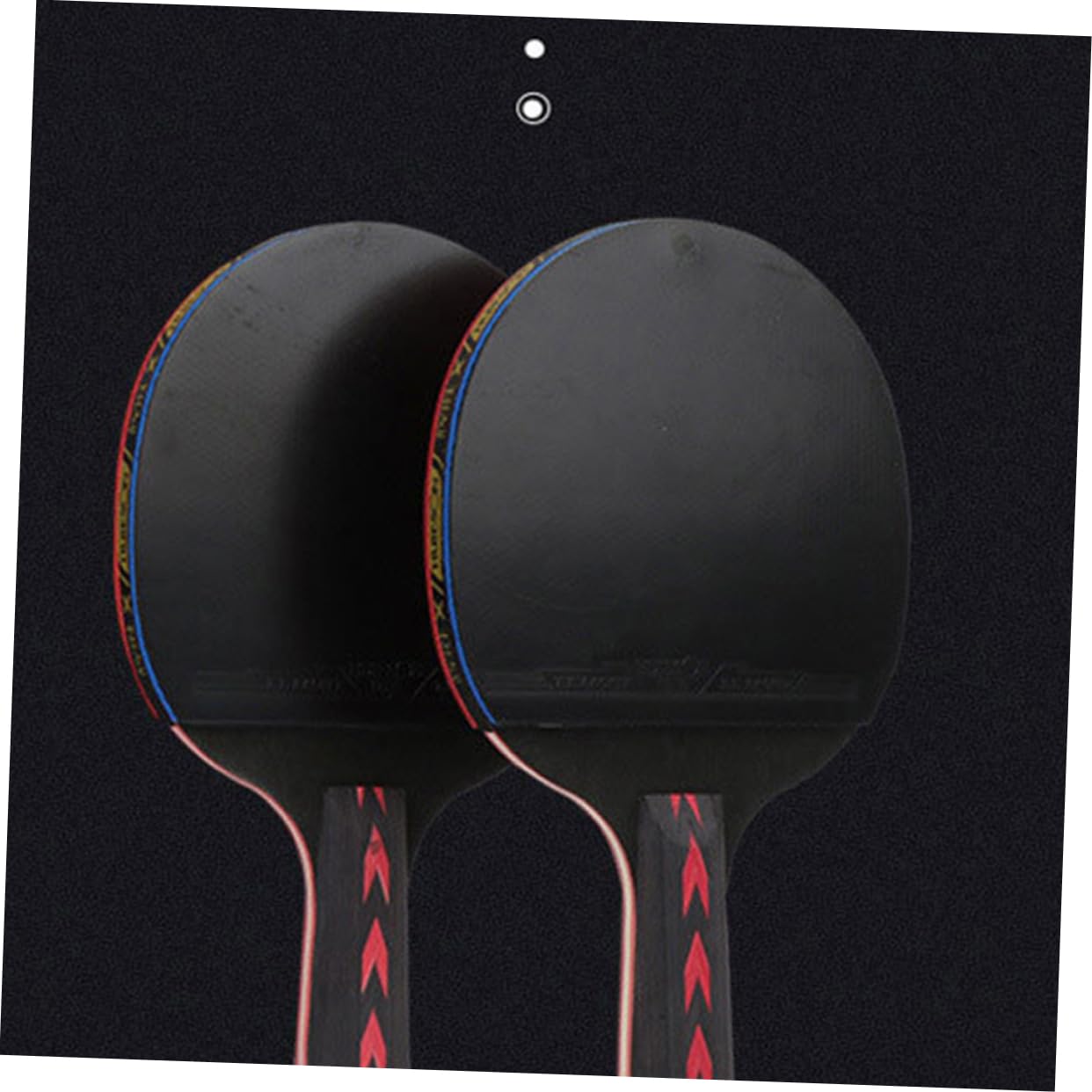 Toddmomy 2pcs 5 Star Fiber Table Tennis Racket Double-Sided Pimples-Teenagers Junior Players Carbon Fiber Pingpong Paddle Horizontal Grip