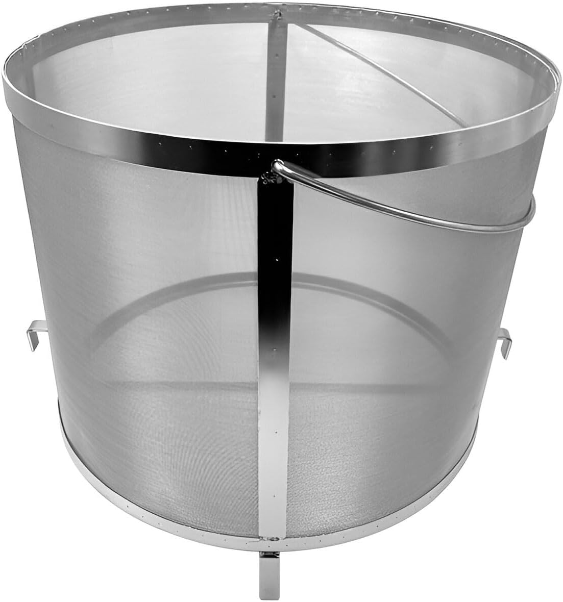 AIZYR Wine Hop Filter Beer Mesh Strainer, Stainless Steel Useful Filter Barrel Basket Strainer for Homebrew Wine Beer Filter,35X35cm