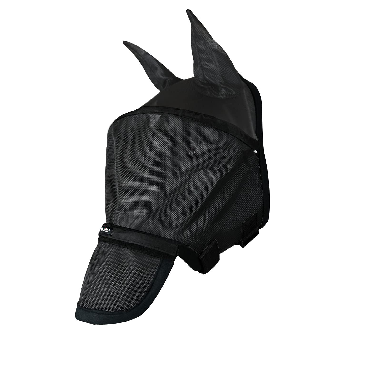 Horses, Maschera Cavallo Antimosche, Maglie Fini con Orecchie in Tessuto Forato per Protezione da Mosche e Moscerini, Concepita per la Protezione Ottimale del Cavallo