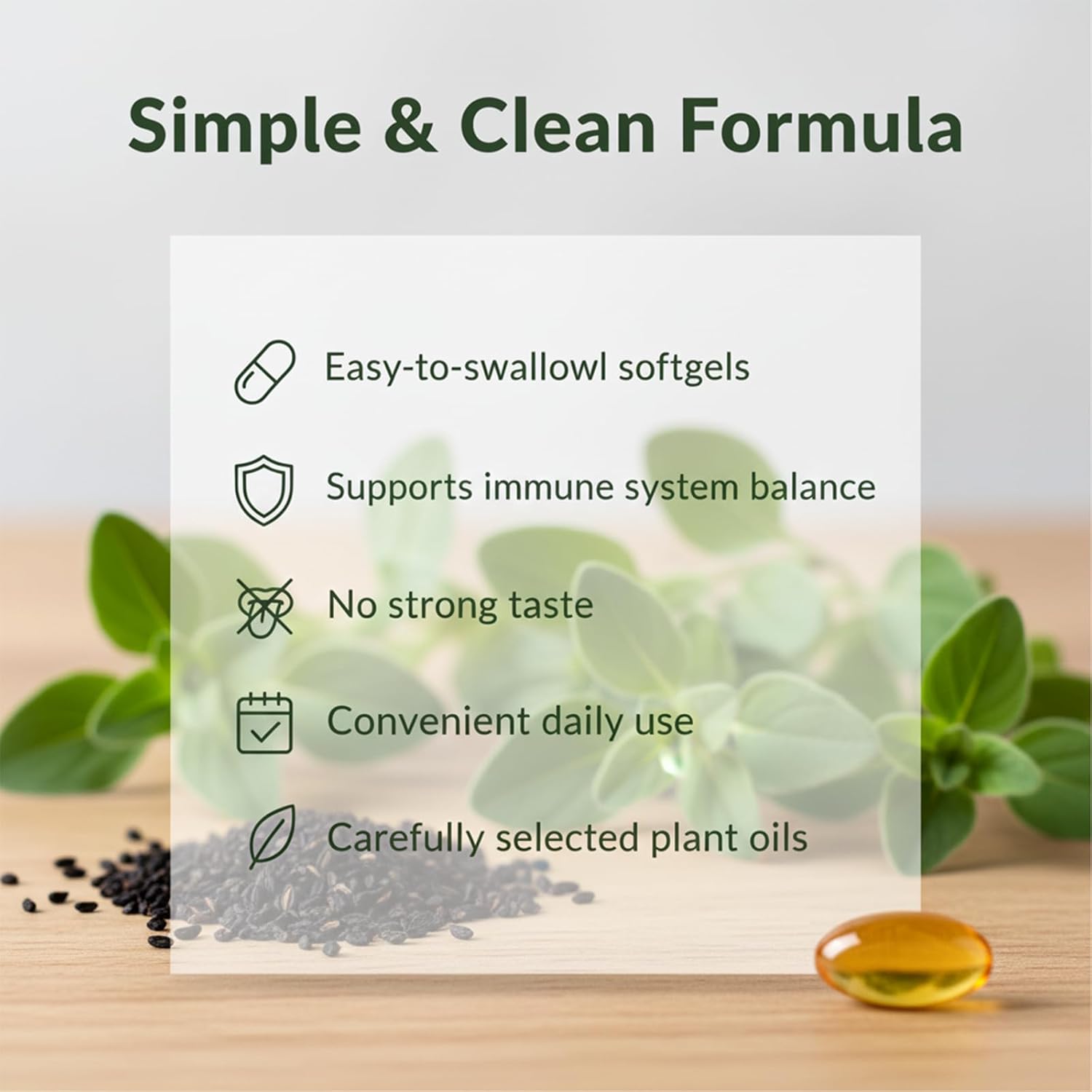 Oil of Oregano with Black Seed Oil Softgels, Fortifyx 4X Strength Carvacrol Oregano Oil & Thymoquinone, Plant Based, Non-GMO