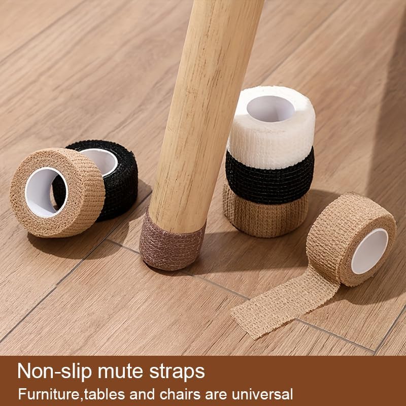 1 Roll Self-Adhesive Tapes for Table Chair Legs Floor Furniture Protectors Anti-Slip Furniture Pads Tape, 160 Inch Length 2.5CM Width