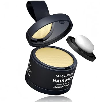 Maycheer Hairline Powder for Women - Maycheer Magic Root Cover Up, Hair Rich Shading Powder 08#Tender Yellow