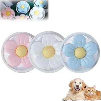 Washing Machine Hair Filter Mesh Bags, Float Hair and Lint Catcher, Reusable Lint Catcher for Washing Machine Wool Device, Pet Hair, Washing Machine Hair Filter Cleaning Mesh Bag 3PCS-A