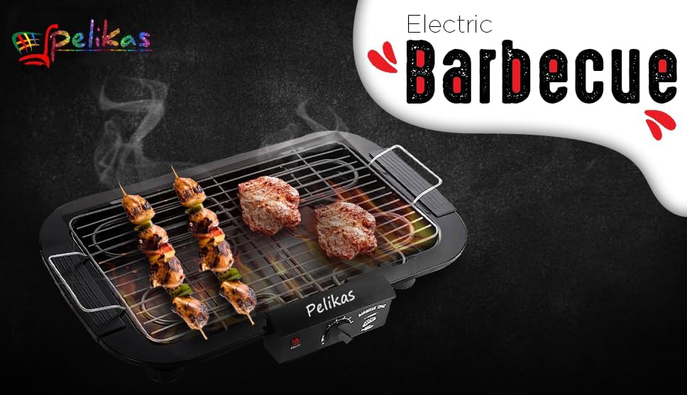 Image of A1 Quality 2000W Electric Barbeque Grill Set for home Indoor Outdoor Smokeless Barbeque Gril Veg-Nonveg Griller Tandoor Barbicue Electric Bbq Grill Set for Home BBQ Griller for Fish, Paneer Tikka