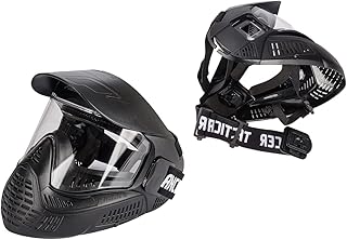 Lancer Tactical High Strength Polyethylene Full Face Airsoft Paintball Mask with Visor