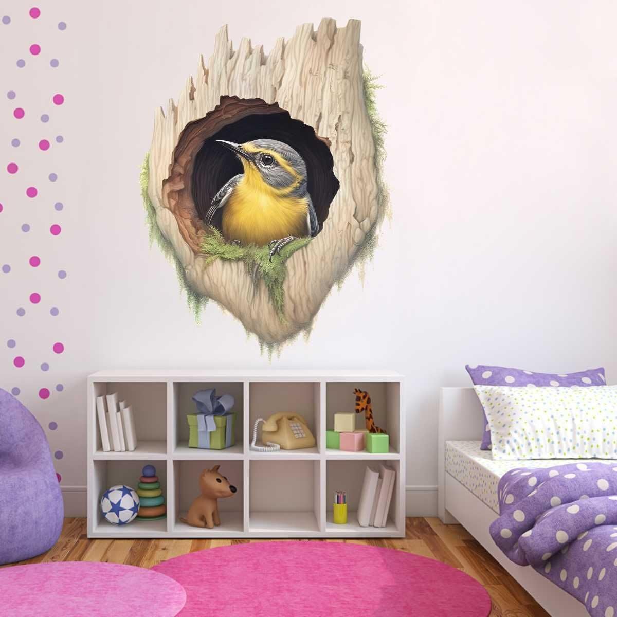 ARNEMA 3D Bird Wall Sticker | Decorative Waterproof Wall Sticker for Living Room Bedroom Home Dcor 1