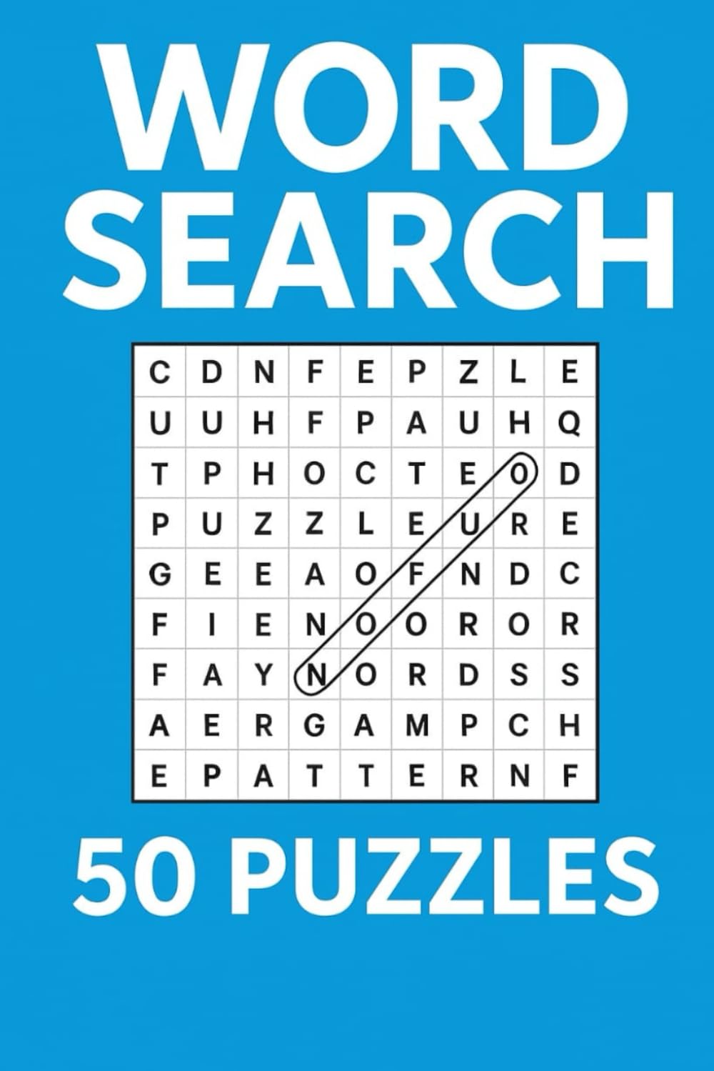 Word Search Puzzle Book: 50 Puzzles: 50 Mixed Puzzles – Medium Difficulty