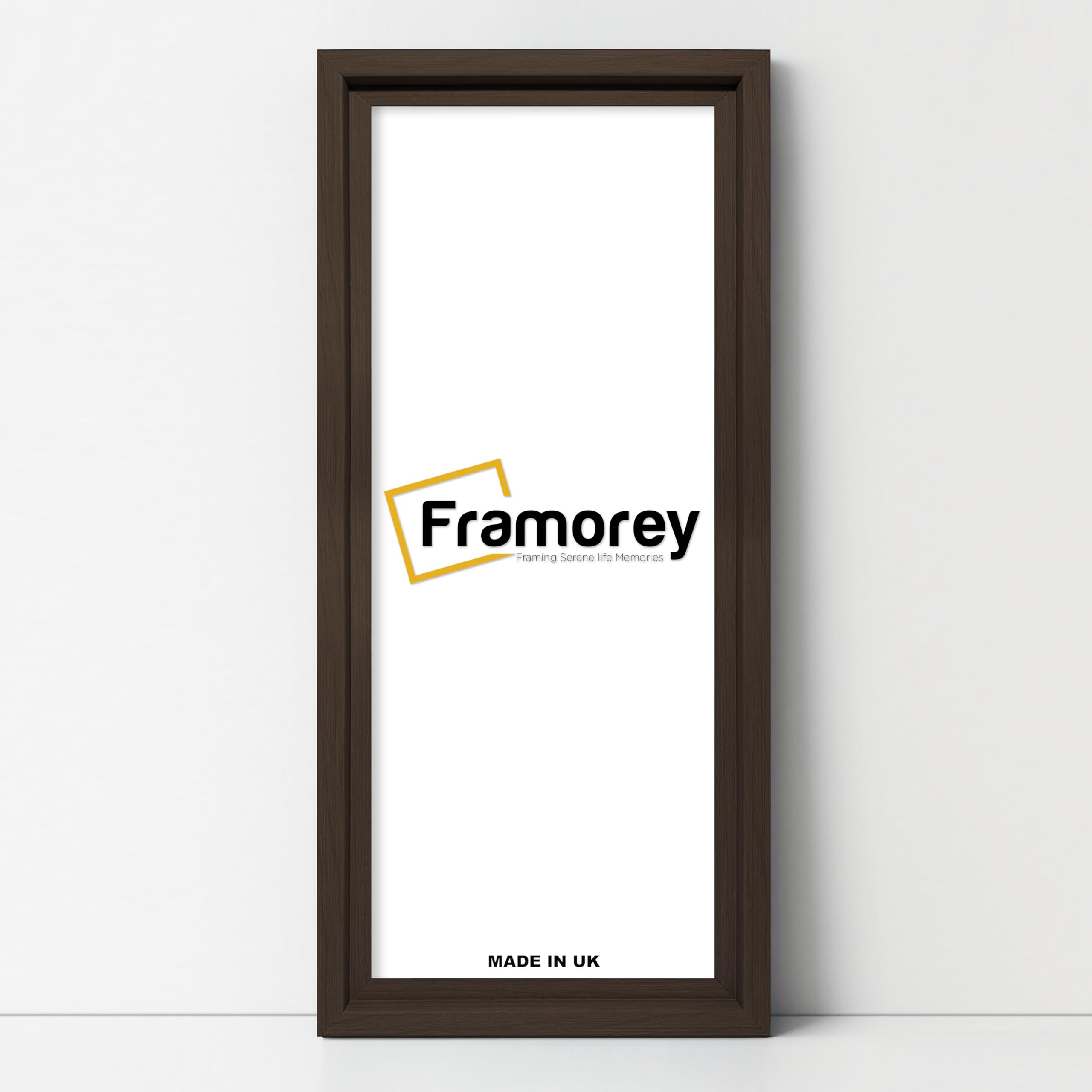FRAMOREY Panoramic Style Photo Frame, 16x5 Inch Size Walnut Picture Frame, Home Decor Frames, Oslo Style Wall Art Hanging Frames