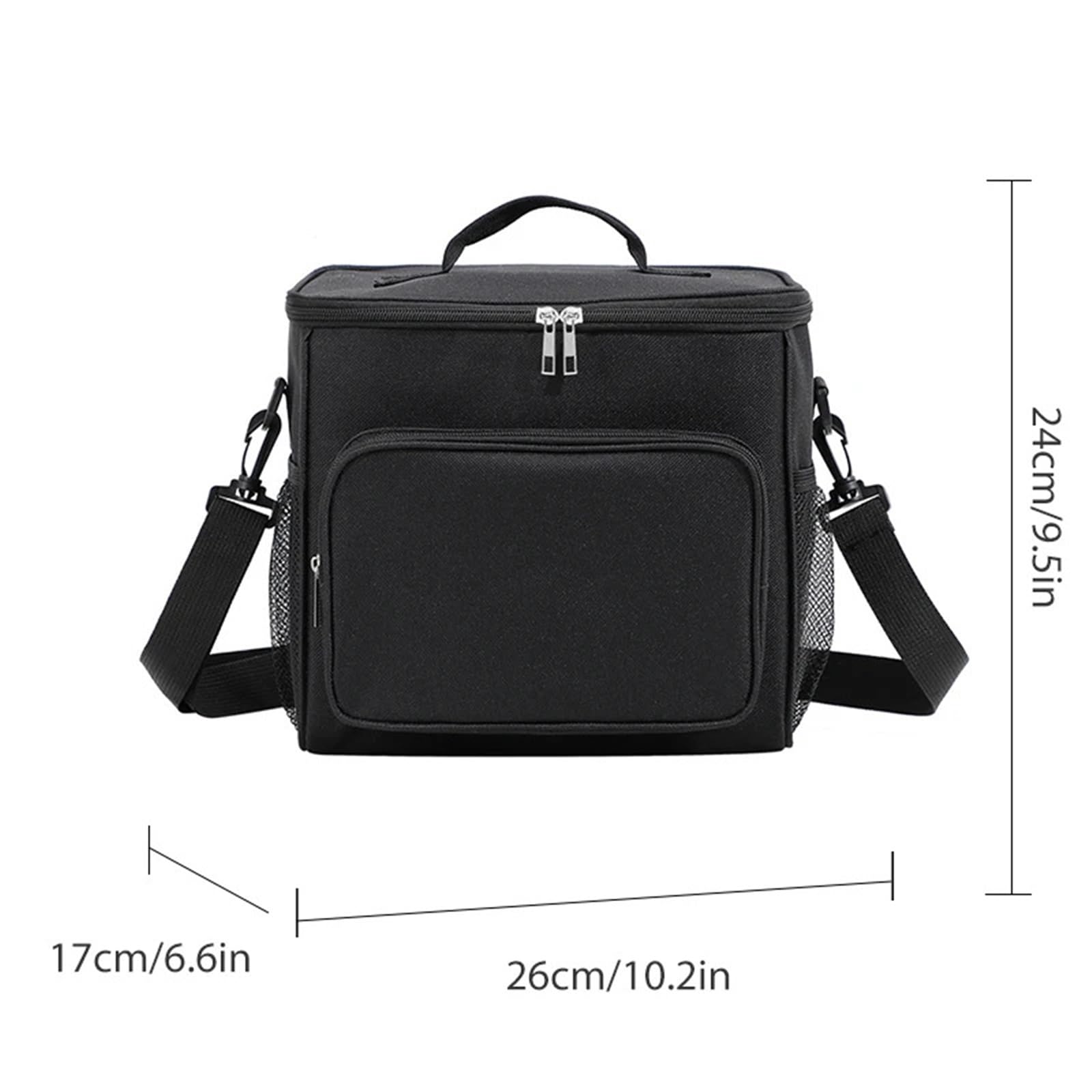 Bolsa Bento gruesa de tela Oxford, bolsa aislante portátil gran capacidad, pícnic al aire libre, almuerzo for estudiantes, 2 uds