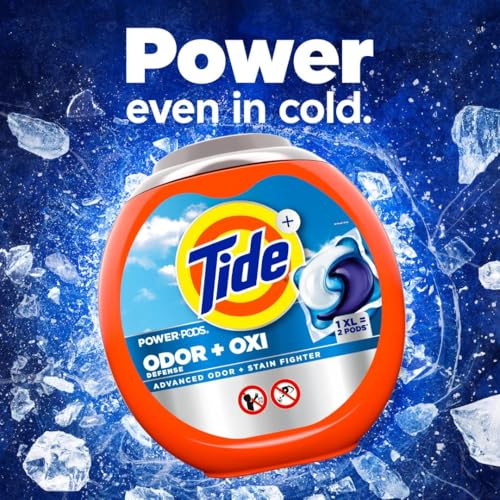 Tide Ultra OXI Power PODS with Odor Eliminators Laundry Detergent Pacs 63 Count For Visible and Invisible Dirt - Image 6
