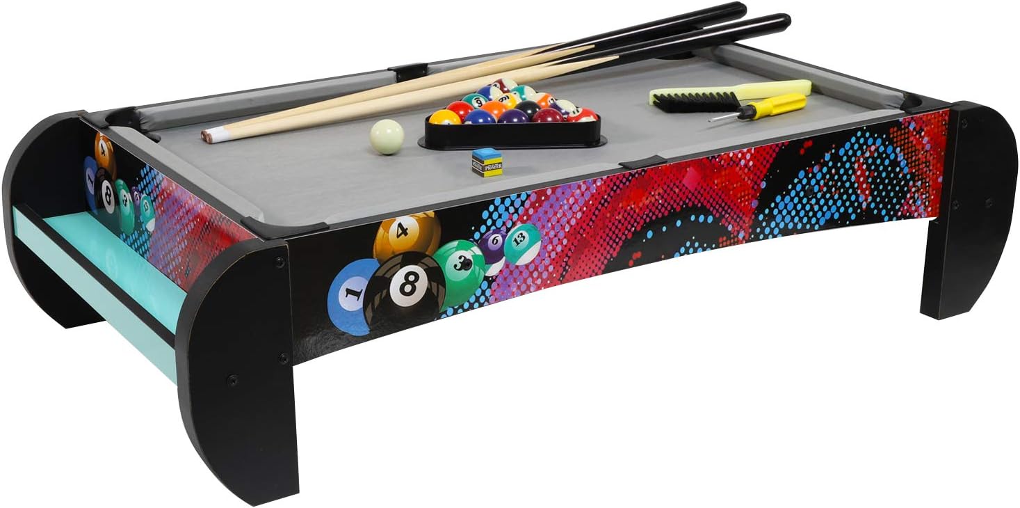 Pool Table and Billiard Table Top Games for Kids, Completed Pool Table Top and Billiaard Table Set : Sports & Outdoors