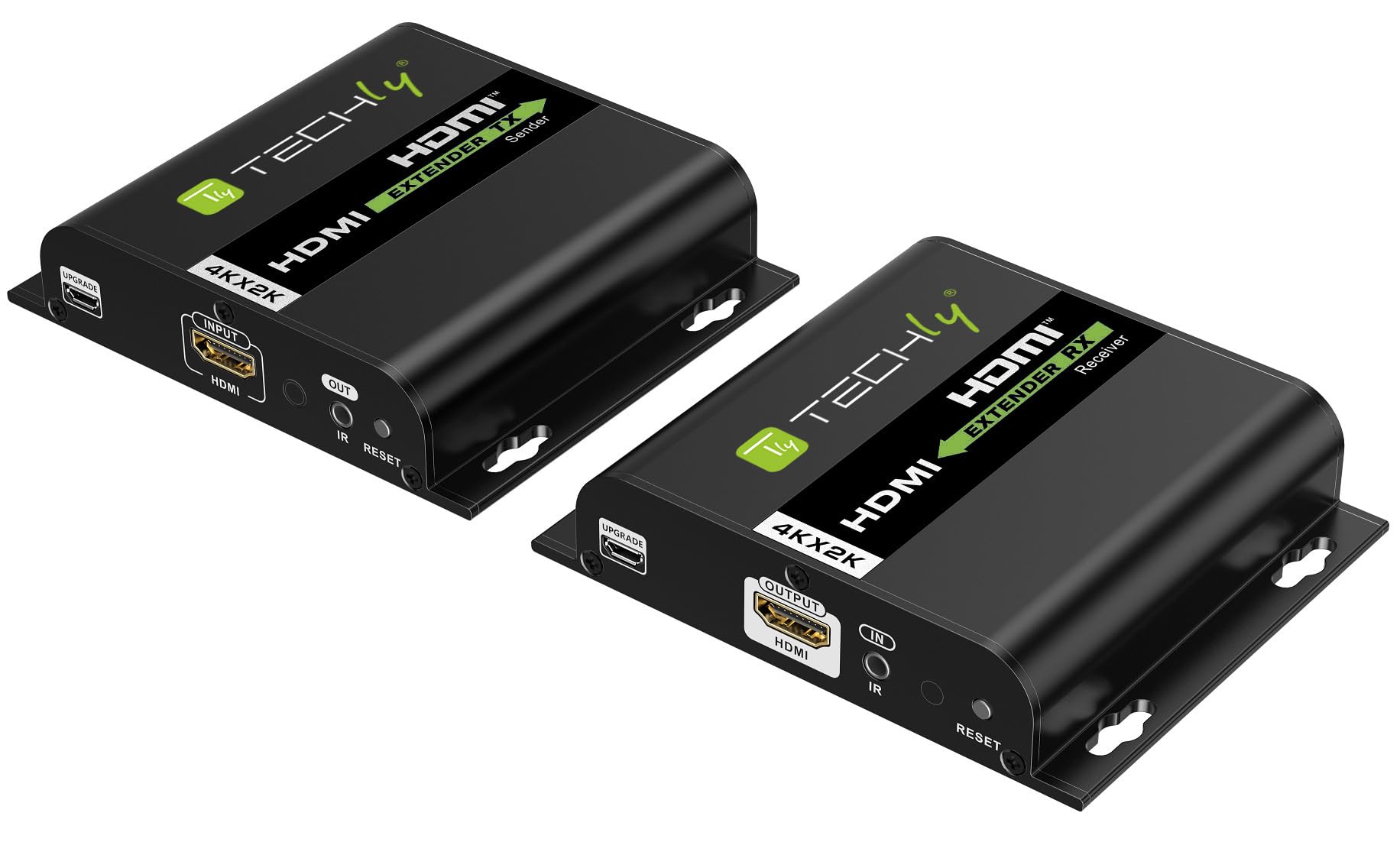 Techly 621864 przedłużacz HDMI Over IP 4K przy 30 Hz na kabel Cat.6 do 120 m czarny