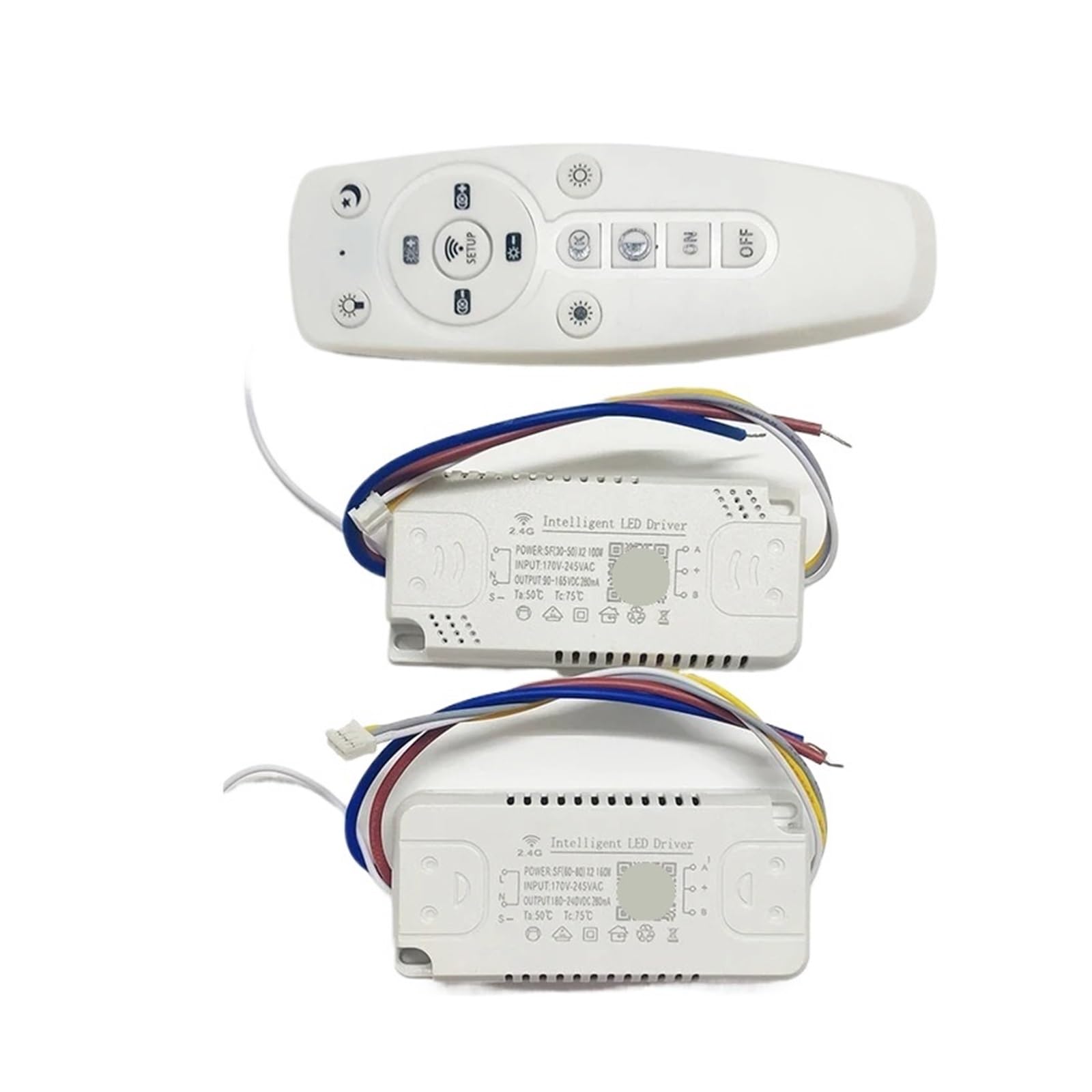 Intelligent LED Driver (20-40W) X2 (40-60W) X2 (50-70W) X2 (60-80W) X2 APP Control and 2.4G Remote Control LED transformer((50-70W)-2)