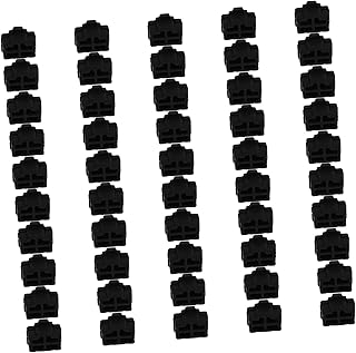 Uonlytech 50 Tapones Antipolvo para Interfaz de Red Protectores de Puerto de Concentrador Tapones de Silicona para Interfaz de Red Color