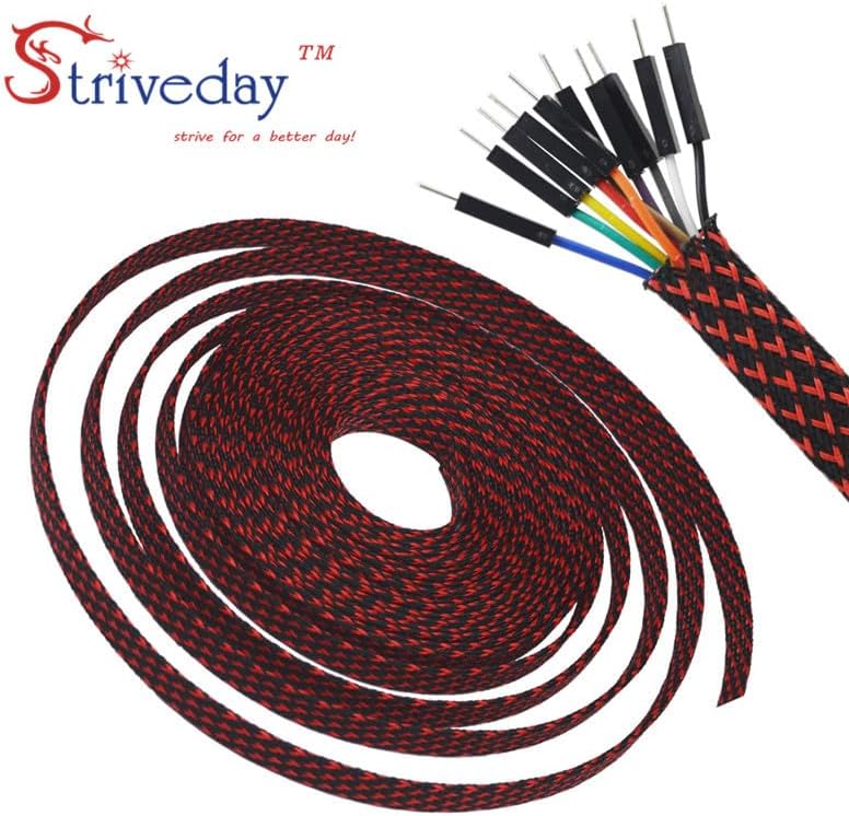 10/30 Meters White 4mm Braid Pet Expandable Sleeving High Density Sheathing Plaited Cable Sleeves - Cable Sleeves - - (Length: 30M)