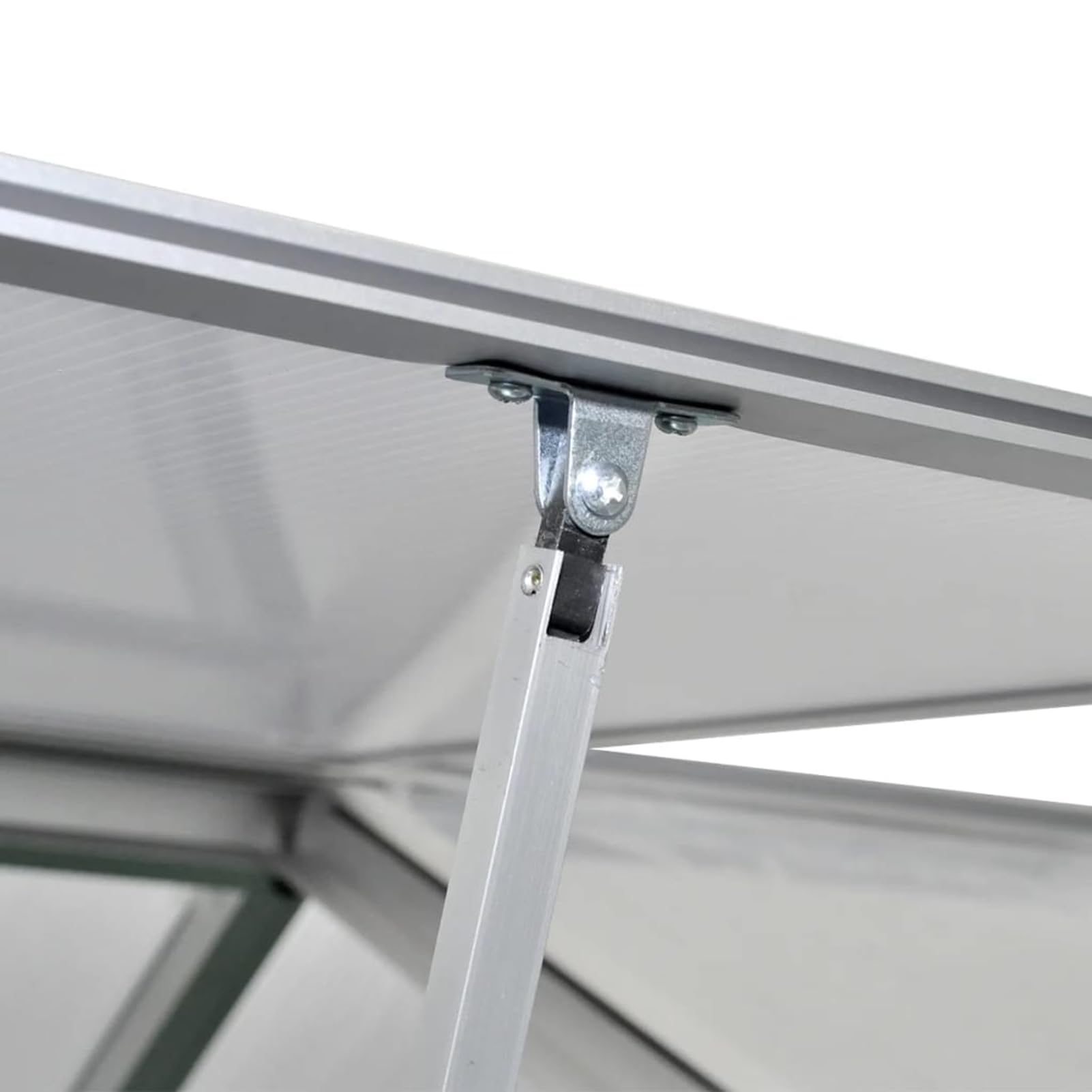 Szklarnia 10,53 m², wytrzymała rama aluminiowa z podwójnymi ściankami płyt poliwęglanowych, 421 x 250 x 195 cm, od -20 °C do 70 °C, do ogrodu i hodowli roślin