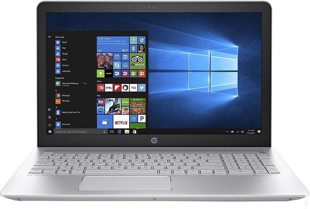 HP Pavilion 15-inch Laptop, Intel Core i5-7200U, 8GB RAM, 1TB hybrid hard drive, Windows 10 (15-cc510nr, Silver)