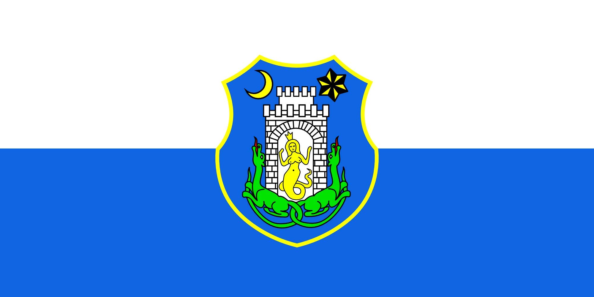 Drapeau de Kamnik grand format pour pavoisement officiel sans usure