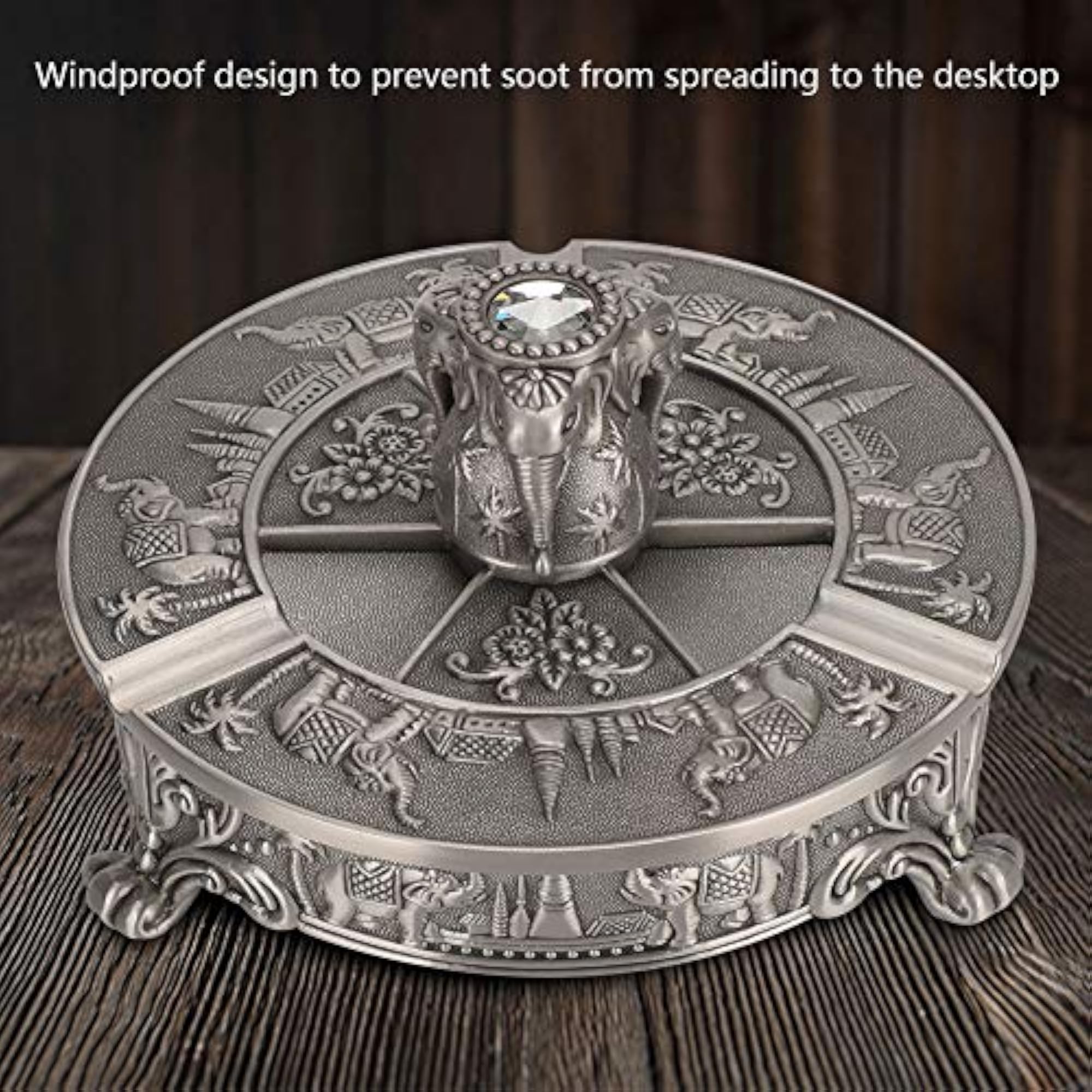 Elephant Desktop Decor Retro Ashtray