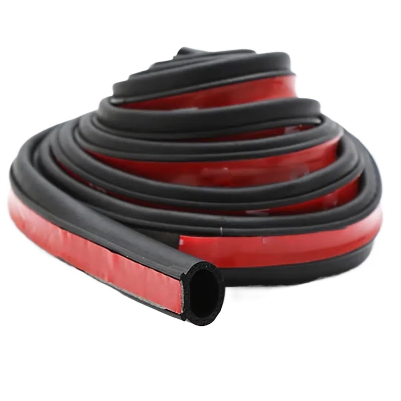 Vamhhx Small D Car Rubber Sealing Strips Auto Rubber Sealant Strip Anti-Dust Noise Insulation Soundproof Sealing Car Accessories 2M Door Seal D/P/Z Type Car Door Rubber Seal(Small D)