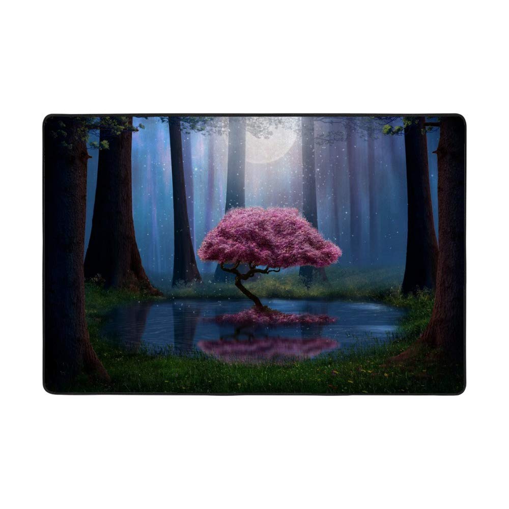 Tapis de sol rose en velours corail épais CHEHONG 160x120 cm