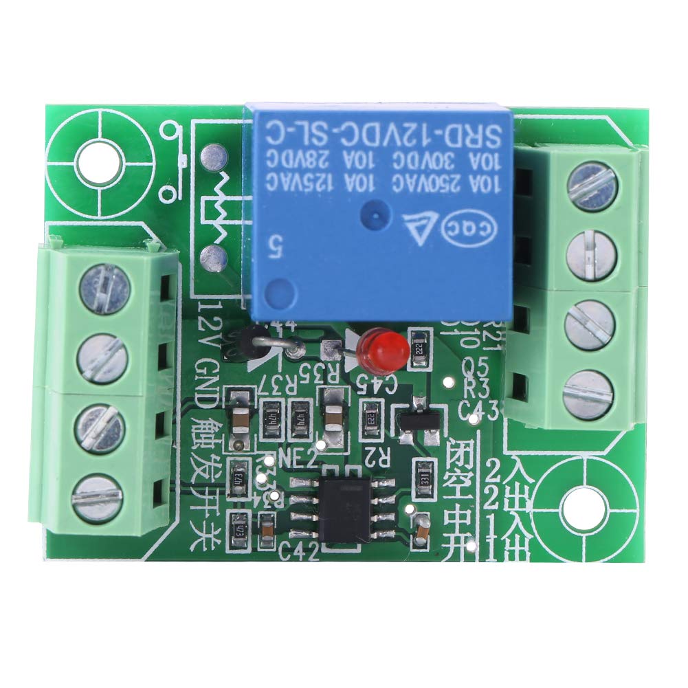 Trigger Switch Relè Circuito Bistabile DC 12V Circuito Bistabile a Canale Singolo Trigger Switch Relè Modulo di Controllo Modulo a Canale Singolo Dc12v Bistabile