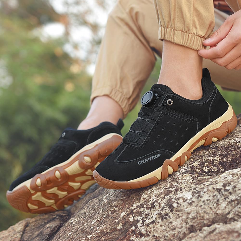 Męskie buty szlakowe, trampki turystyczne, outdoorowe, zamszowe, tekstylne, oddychające, dopasowanie, elastyczne sznurowadła, trwałe wsparcie do chodzenia, trekkingu na świeżym powietrzu