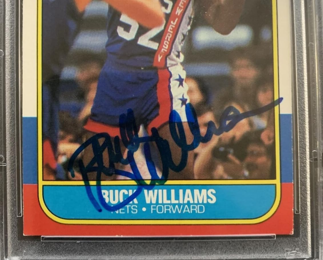 Buck Williams Signed 1986 Fleer #123 Autographed Basketball Card PSA Authentic